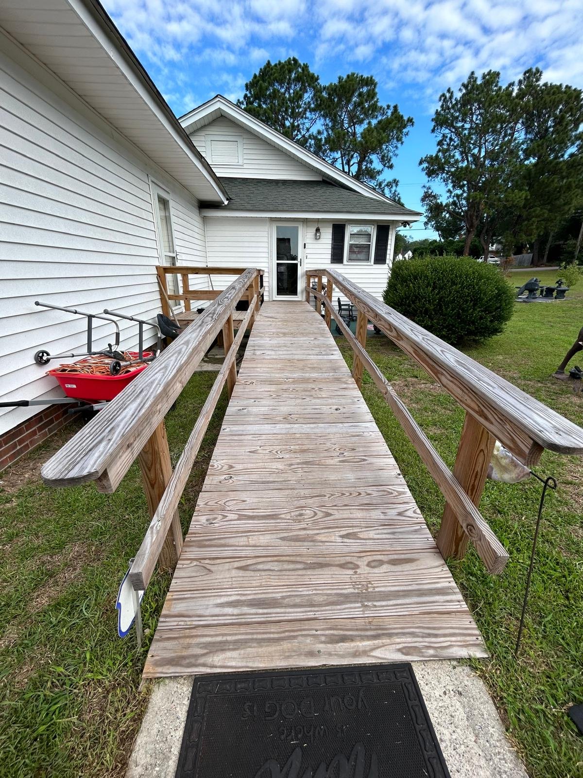 Outdoor space transformation