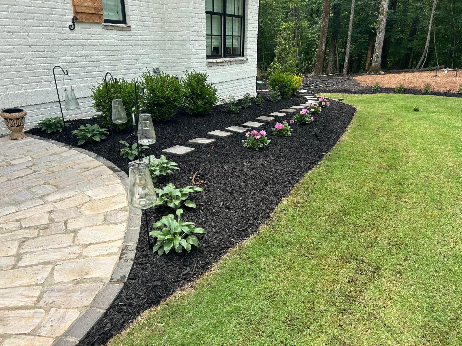 Clean and maintained yard after tree service
